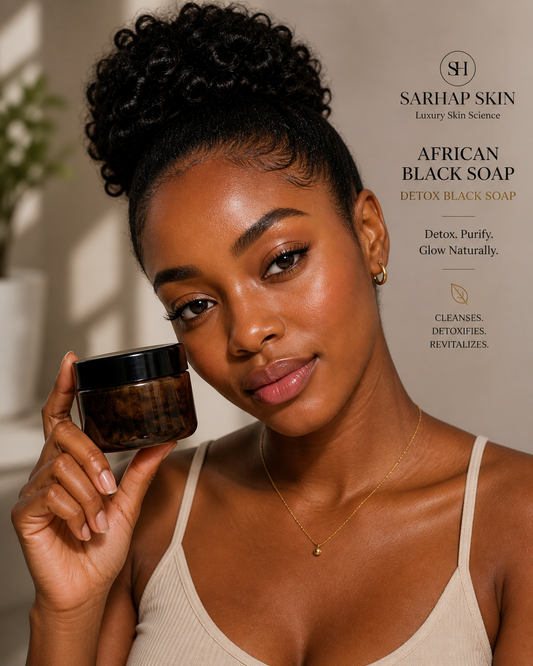 SarHap Skin – Detox Black Soap Bar