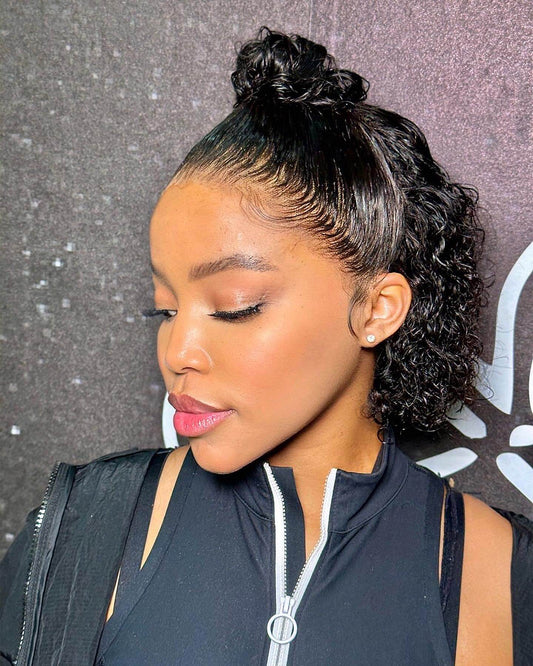 Faith Nketsi 8inch Full Frontal Super Double Drawn Curls