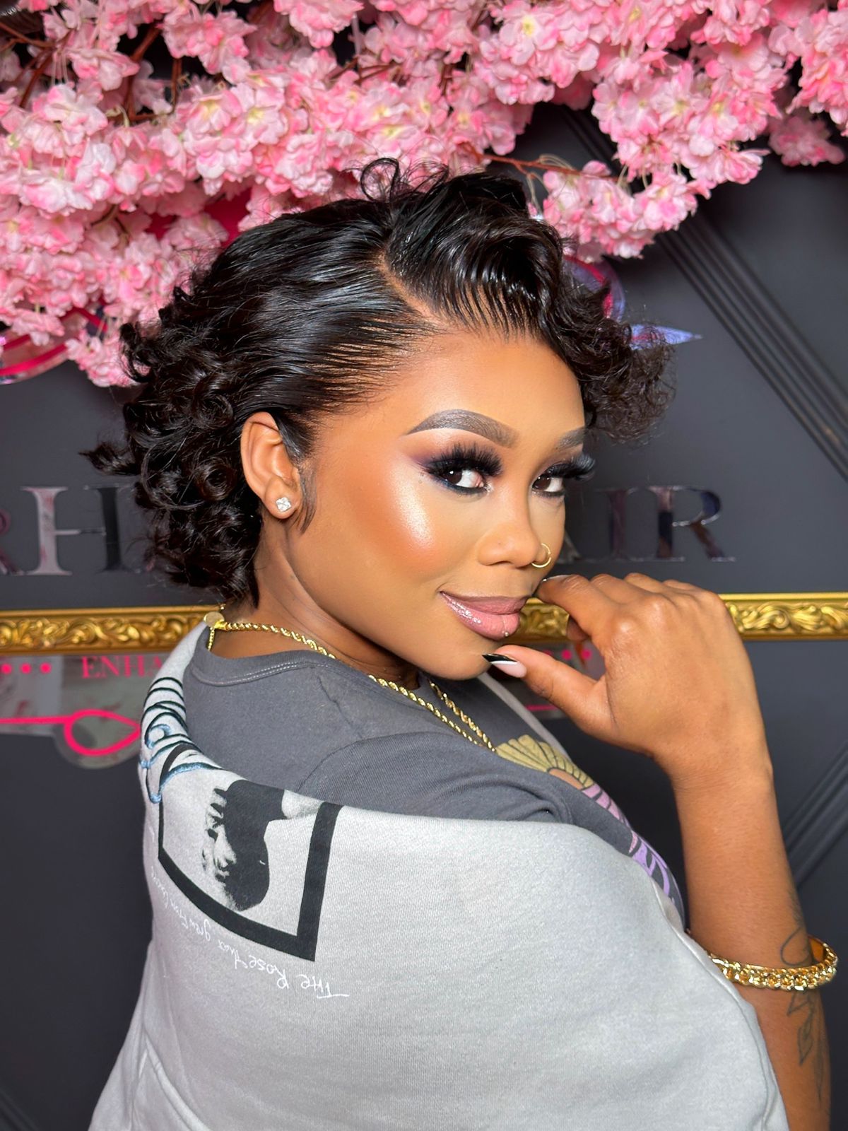 Bontle 10inch Full Frontal Super Double Drawn Non-Permenant Curled Wig