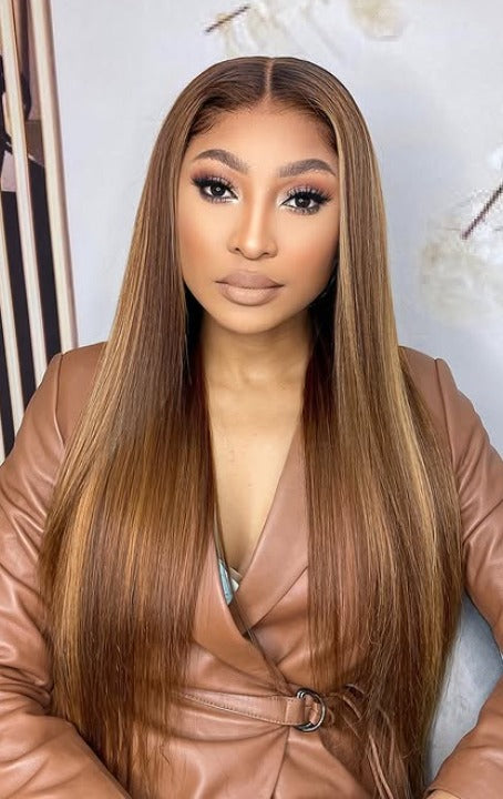 Ombre Highlight Full Frontal Straight Premium
