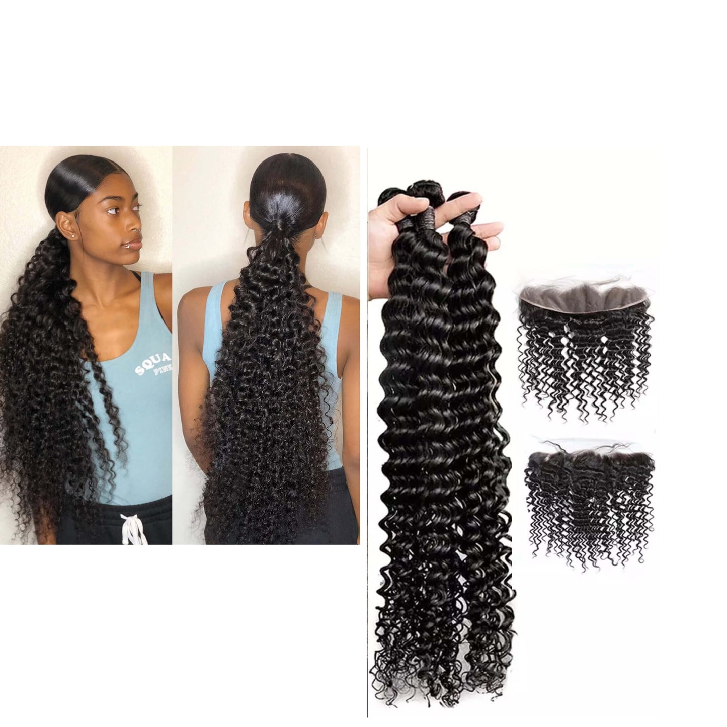 SDD Malaysian Curly waterwave bundle