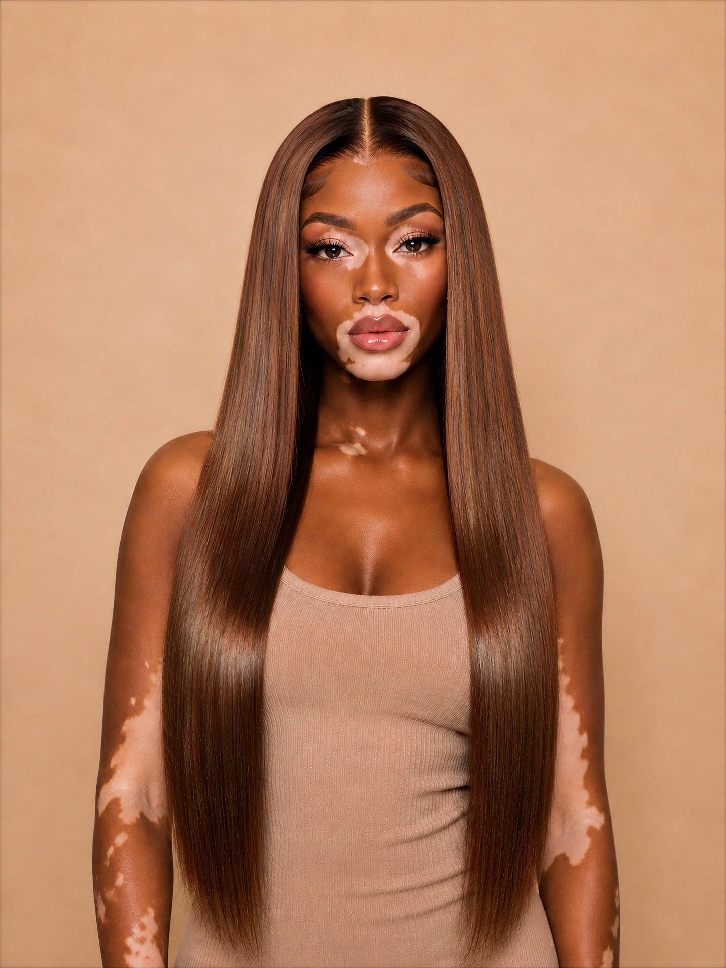 RAW FRONTAL STRAIGHT CINNAMON WIG