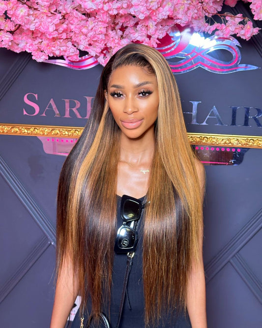 Highlighted Ombre Full Frontal SDD Straight