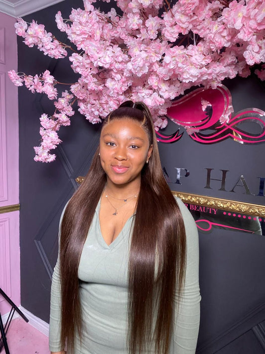 Cinnamon Full Frontal Super Double Drawn Straight Lace Wig