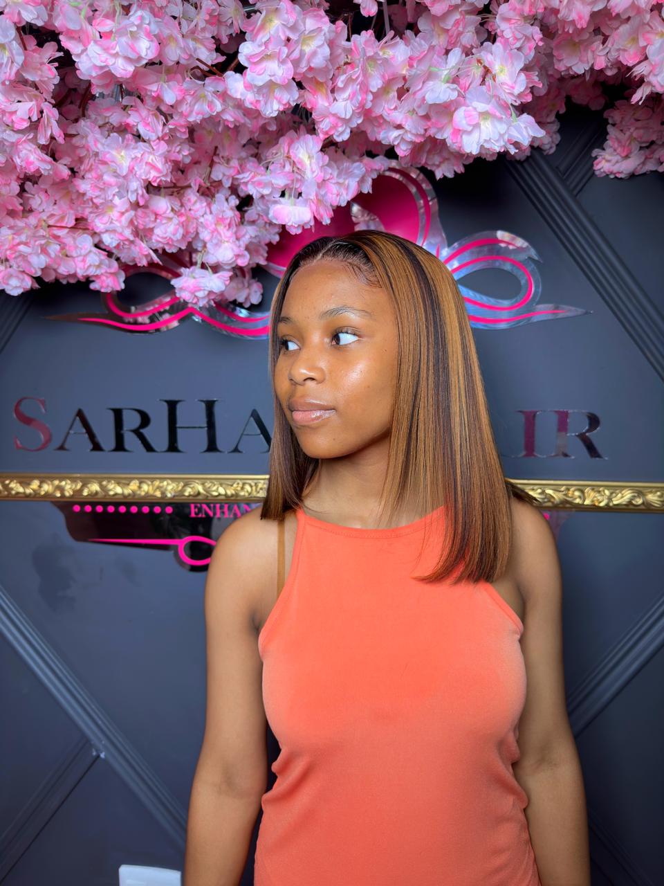 Beeline Honey Highlight Full Frontal Vietnamese Bob